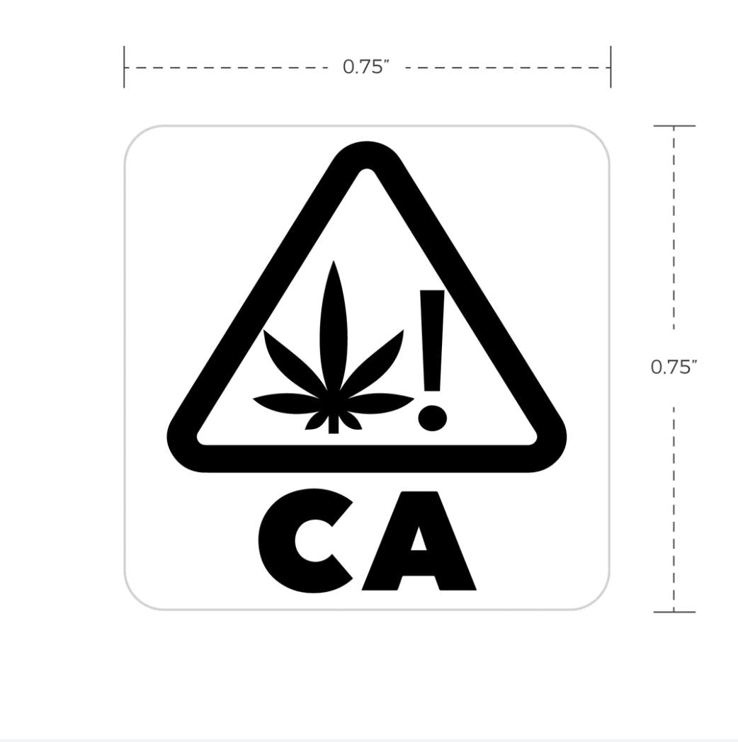 California State Universal Symbol Labels 0.75"x0.75" - 1,000 Count