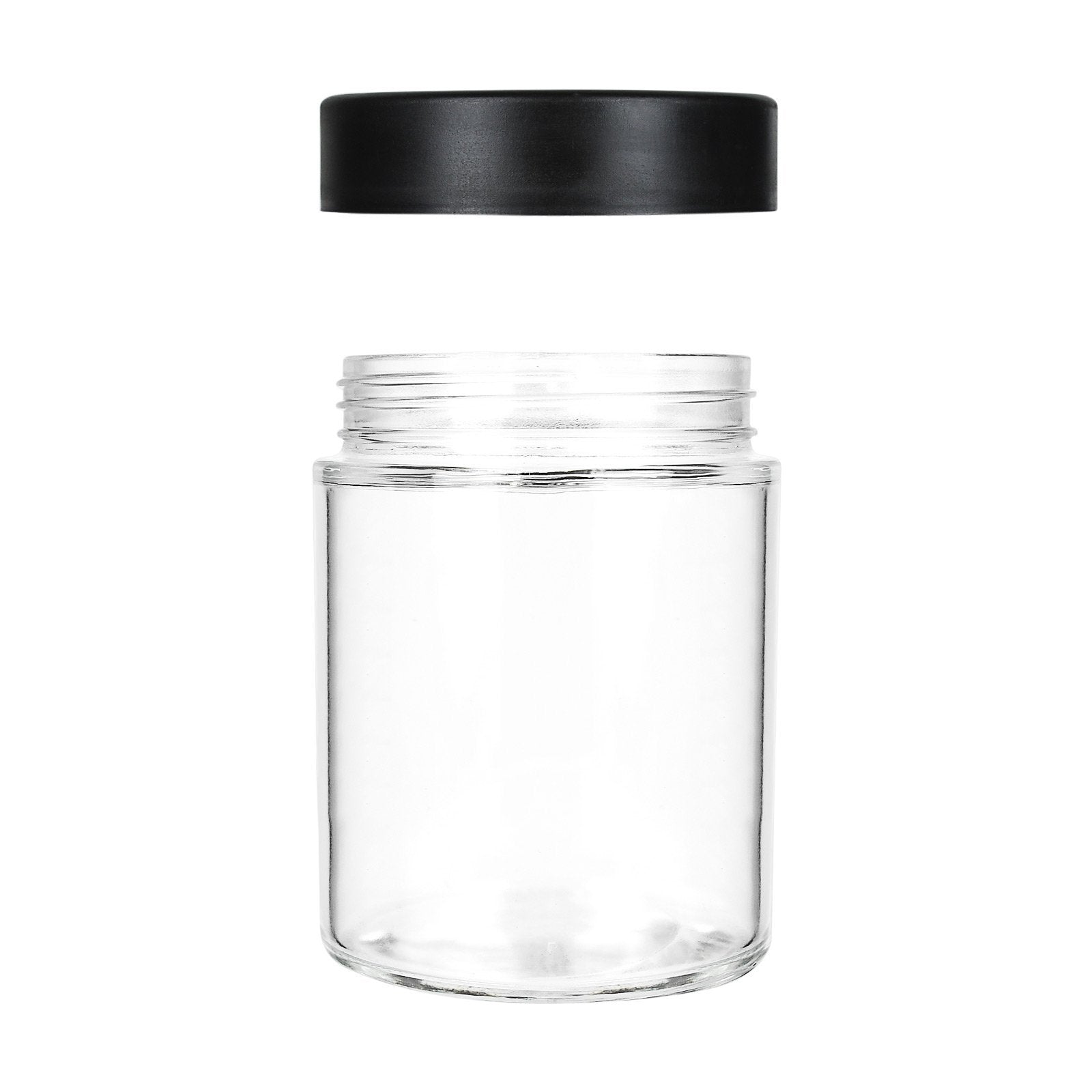 18oz Child Resistant Jars with Black Cap - 28 Grams 48 Count at Flower Power Packages