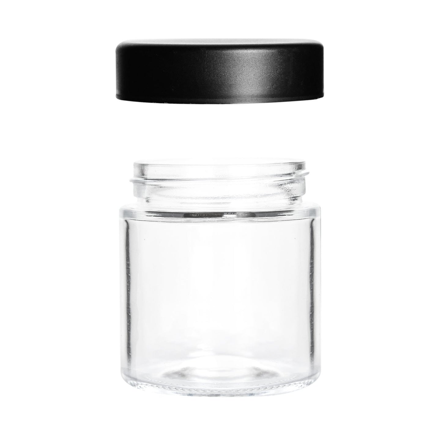 3oz Child Resistant Glass jars with Black Caps - 5 Grams - 150 Count Flower Power Packages 