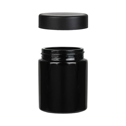 4oz Child Resistant Cap Black Jars - 7 Grams 100 Count Flower Power Packages 