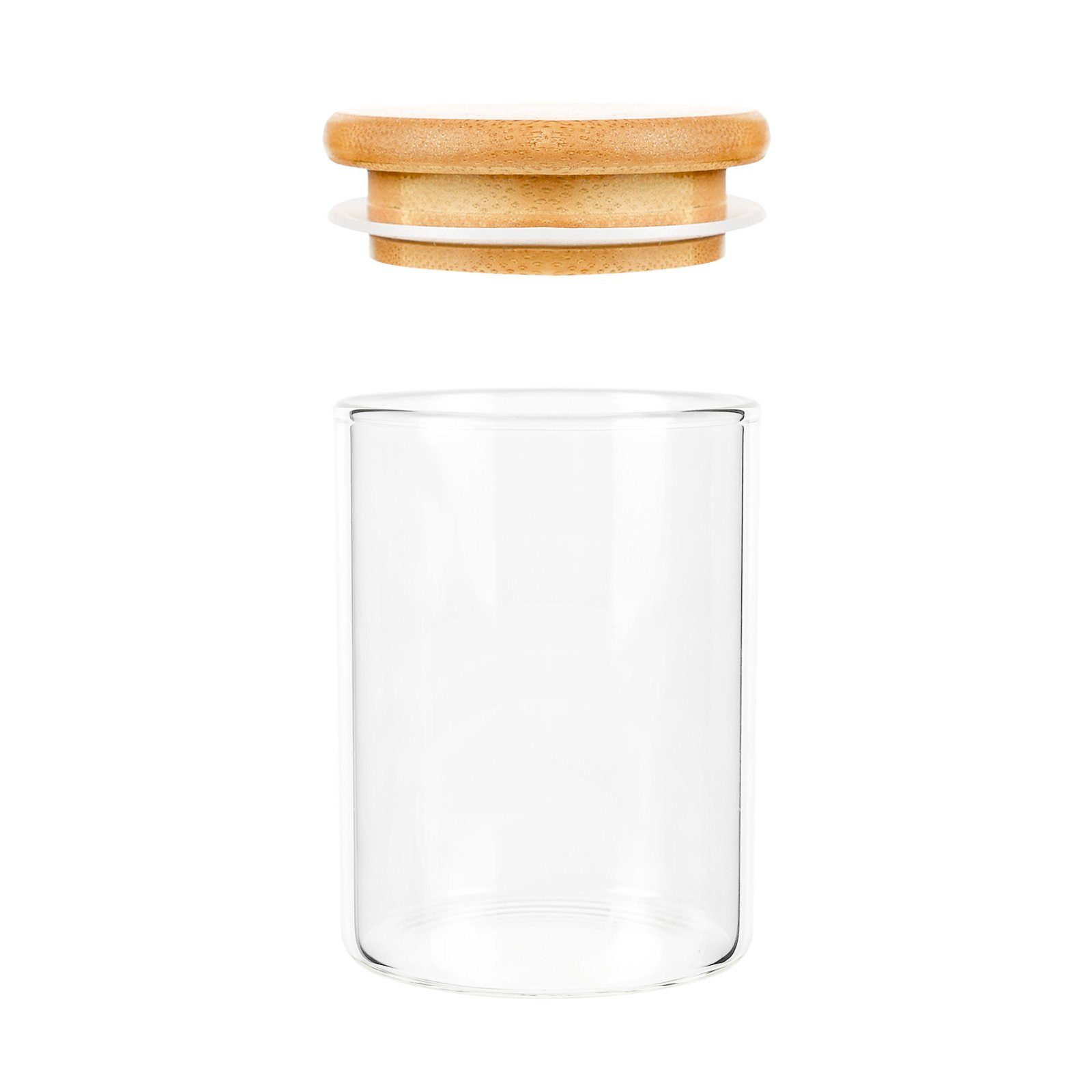  Wooden Lid Glass Jars at Flower Power Packages