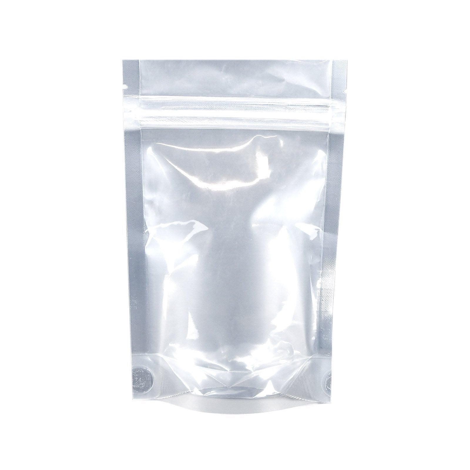 Mylar Bag Tear Notch Clear Black 1/2 oz 1000 COUNT at Flower Power Packages