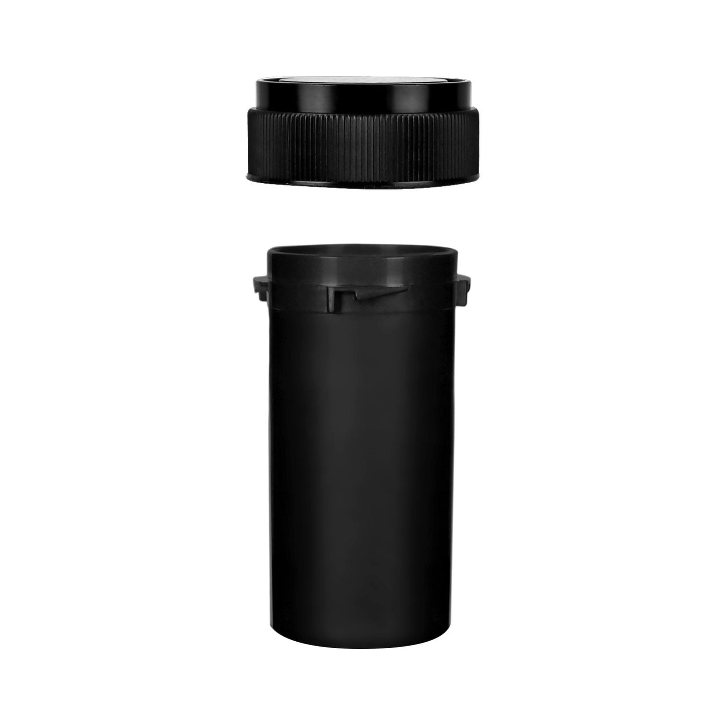  Opaque Black 13 Dram Reversible Cap Vials for Medical Pharmacies & Dispensaries at Flower Power Packages