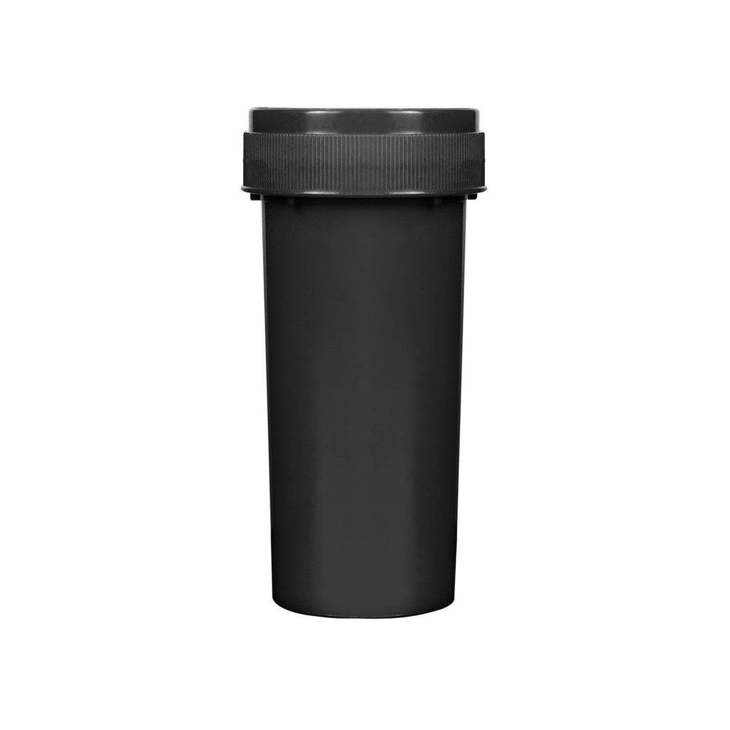 Opaque Black 30 Dram Reversible Cap Vials for Medical Pharmacies & Dispensaries at Flower Power Packages