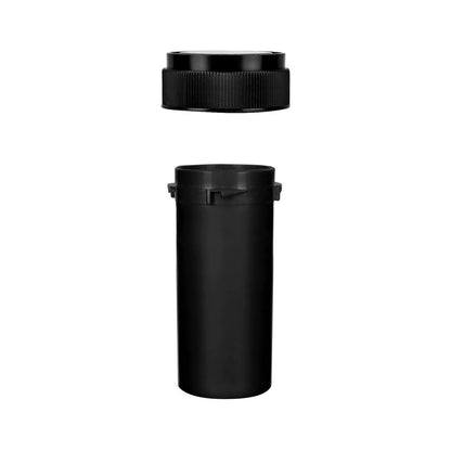 Opaque Black 8 Dram Reversible Cap Vials for Medical Pharmacies & Dispensaries at Flower Power Packages