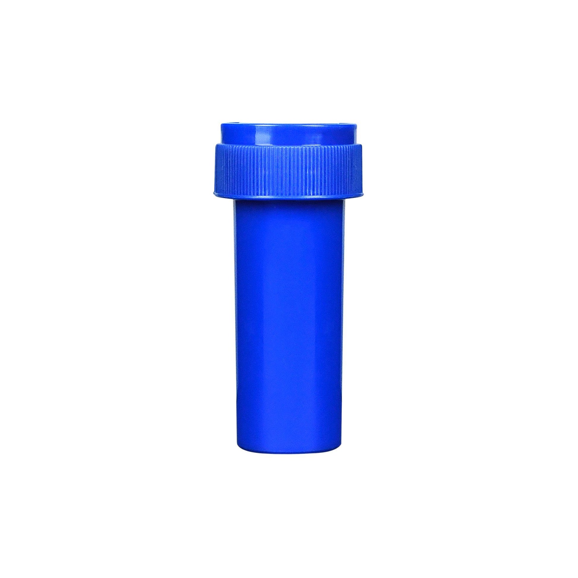 Opaque Blue Reversible Cap Vials for Medical Pharmacies & Dispensaries