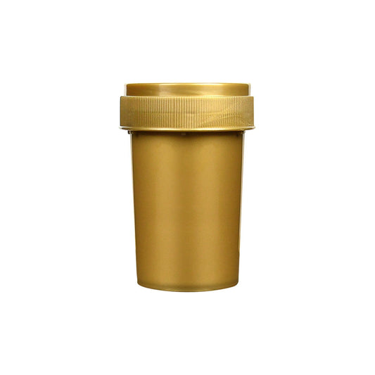 Opaque Gold 20 Dram Reversible Cap Vials for Medical Pharmacies & Dispensaries at Flower Power Packages