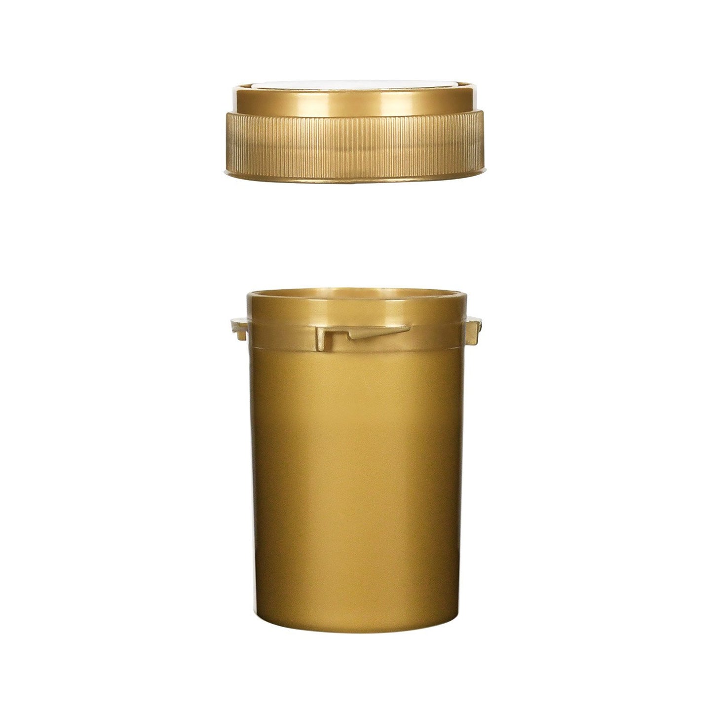 Opaque Gold 20 Dram Reversible Cap Vials for Medical Pharmacies & Dispensaries at Flower Power Packages