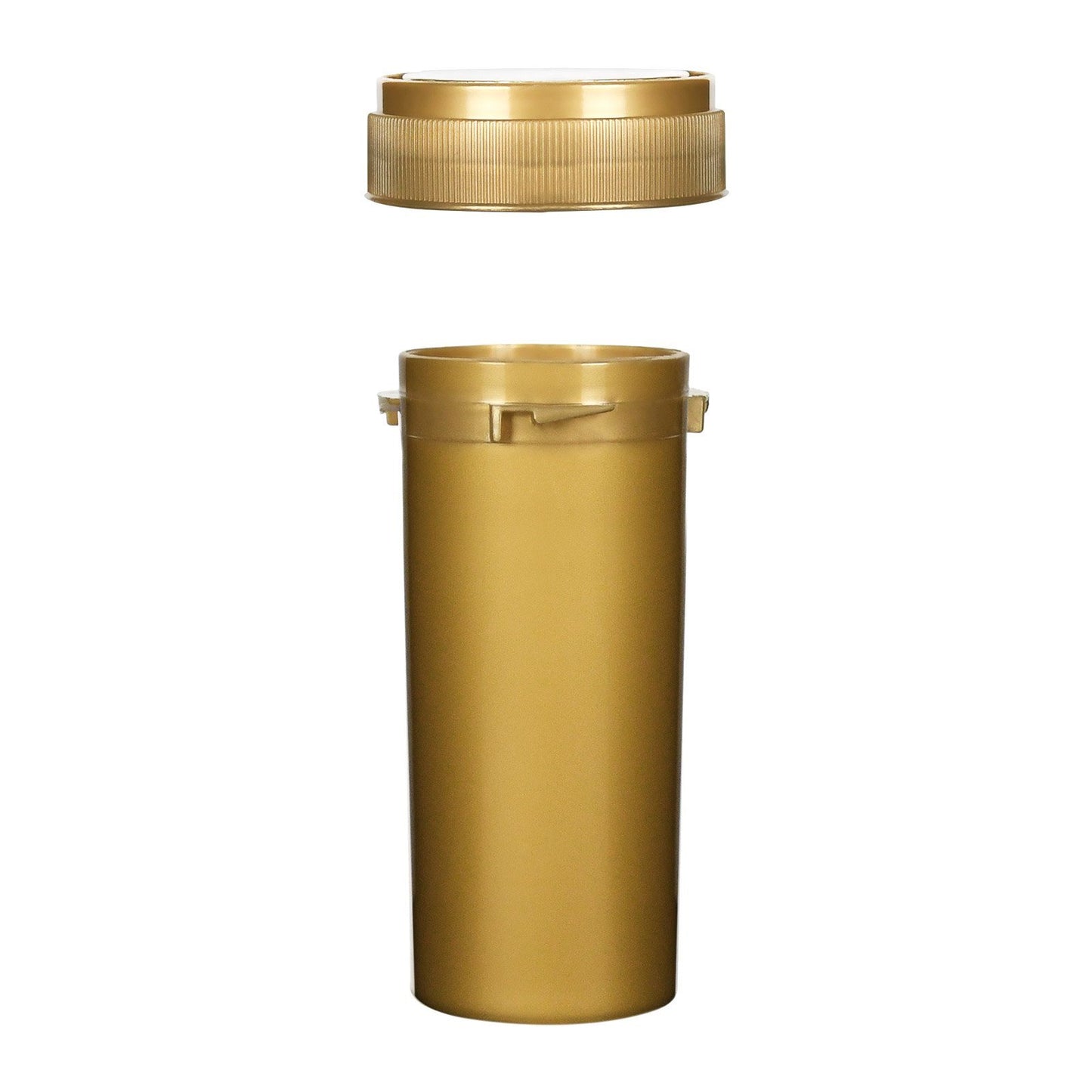 Opaque Gold 30 Dram Reversible Cap Vials for Medical Pharmacies & Dispensaries at Flower Power Packages