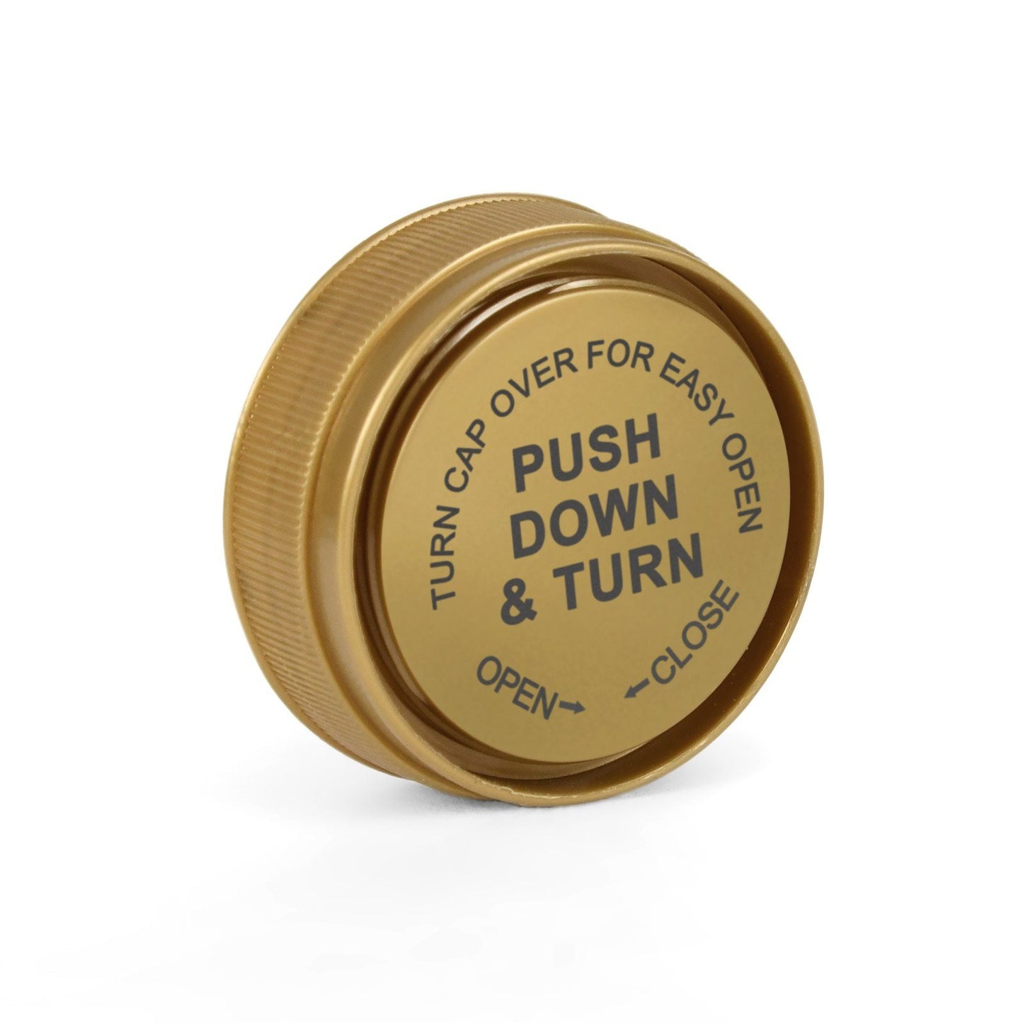 Opaque Gold 40 Dram Reversible Cap Vials for Medical Pharmacies & Dispensaries at Flower Power Packages