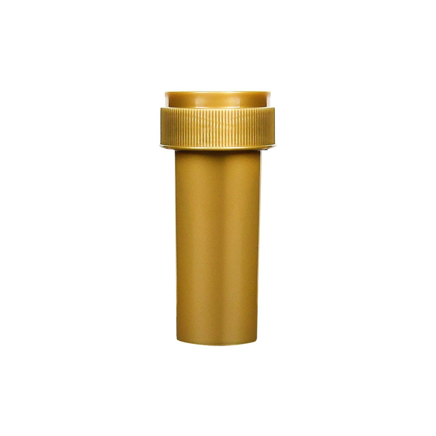 Opaque Gold 8 Dram Reversible Cap Vials for Medical Pharmacies & Dispensaries at Flower Power Packages